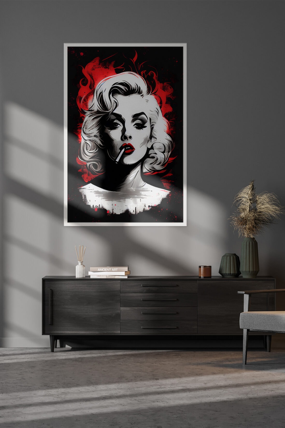 Paveikslas ant drobės su baltu rėmeliu Pop Art 66