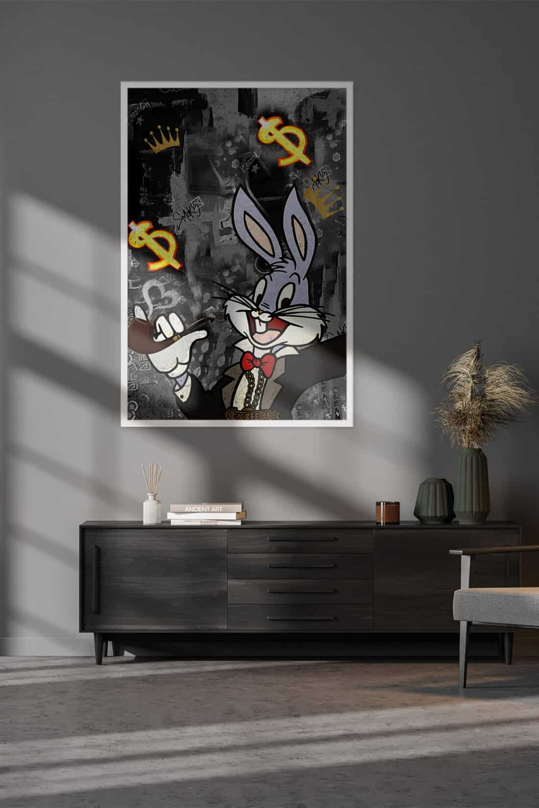 Paveikslas ant drobės su baltu rėmeliu "Pop Art 88"