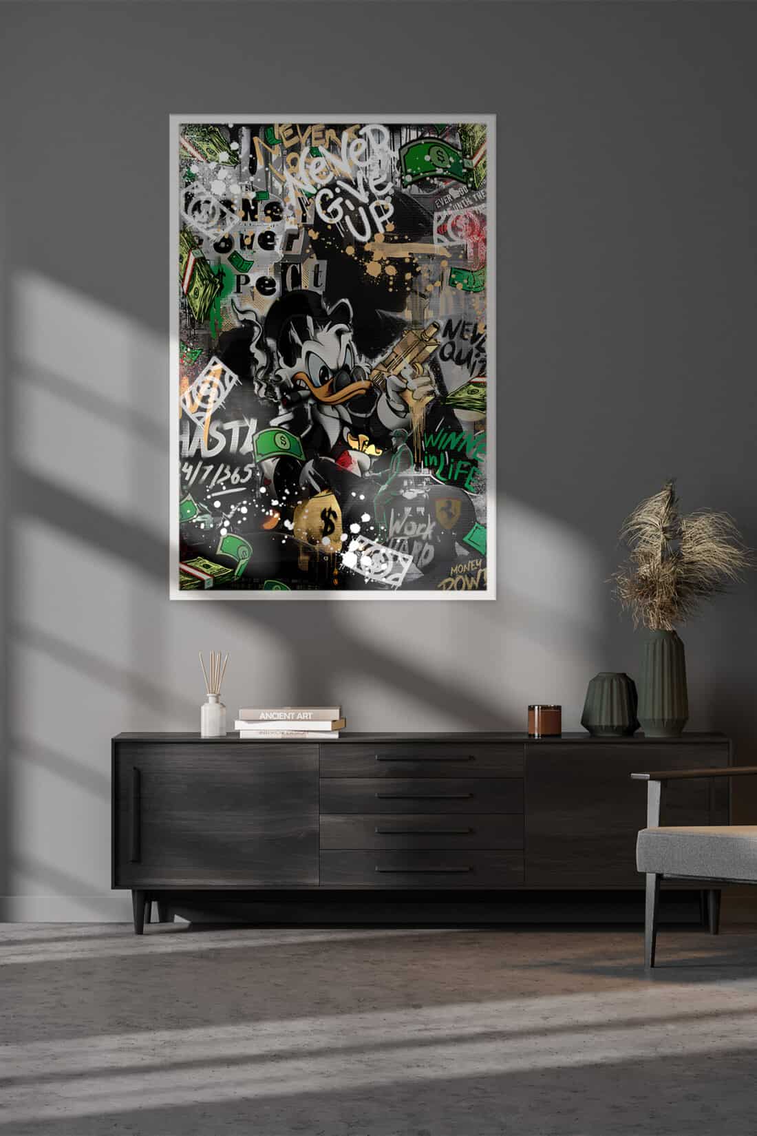 Paveikslas ant drobės su baltu rėmeliu "Pop Art 86"